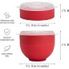 Collapsible Silicone Hot Air Microwave Popcorn Popper, BPA-Free Bowl for Healthy Snacking - 2 of 4