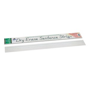 Pacon® Dry Erase Sentence Strips, White, 1-1/2" X 3/4" Ruled, 3" x 24", 30 Strips - 1 of 1