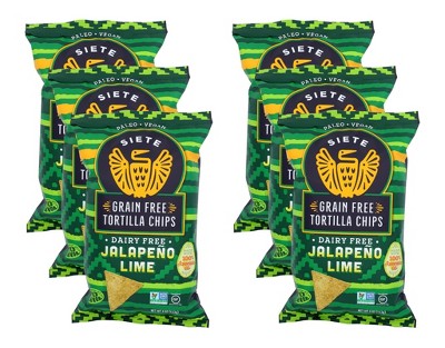 Siete Grain Free Tortilla Chips No Salt - Case Of 12/5 Oz : Target