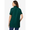 Woman Within Plus Size Perfect Short-Sleeve Polo Shirt - 3 of 4