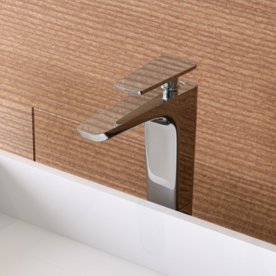 ALFI  AB1778-PC Polished Chrome Tall Single Hole Modern Bathroom Faucet