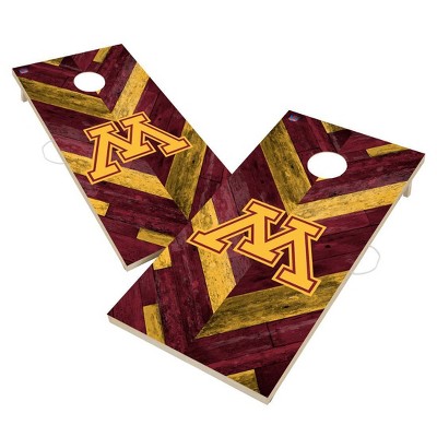 NCAA Minnesota Golden Gophers 2'x4' Solid Wood Cornhole Board