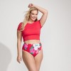 Lands' End Women's Cheeky High Waisted Bikini Bottoms - 4 of 4