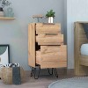 TiramisuBest Rustic Brown Finish Chest with Storage Drawers Clipped Corners Transitional Style Wooden Bedroom Furniture 1pc with Brown for D - 4 of 4