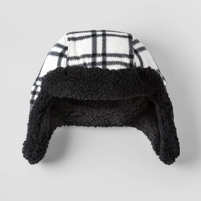 Girls' Plaid Hat - Cat & Jack™ Cream