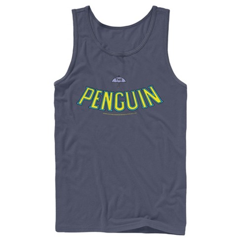 Men's Batman Penguin Logo Tank Top - Navy Blue - 2x Large : Target