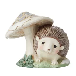 Jim Shore 3.0" Woodland Hedgehog By Mushroom  -  Decorative Figurines