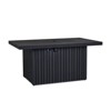 Calvin 52" Rectangle Metal Propane Fire Pit Table with Hidden Tank in Black Coral by Real Flame - 4 of 4