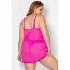 Smart and Sexy Women's Sheer Mesh & Lace Chemise Lingerie - 3 of 4