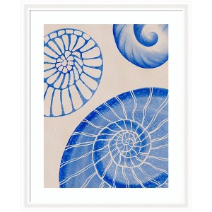 Kate and Laurel Framed Art Ocean charms l by Nikita Jariwala, 35x43, Oliver White Narrow - 1 of 4