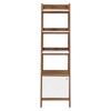 71" Bixby Bookshelf Display Walnut/White - Modway: Modern Vertical Storage, 4 Shelves, Metal Hardware - image 3 of 4