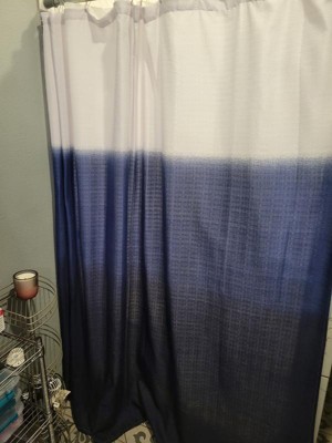 Dip Dye Shower Curtain Blue - Room Essentials™ : Target