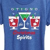 Women's - Instant Message - Getting Into Christmas Spirits Short Sleeve Graphic T-Shirt - 2 of 4