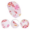 Unique Bargains Floral Single Layer Shower Cap 5 Pcs - 3 of 4