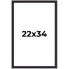 PosterPalooza | Antique Red Picture Frame - UV Acrylic, Foam Board Backing, Hanging Hardware - 2 of 4