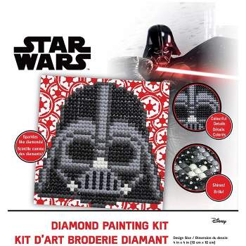 Camelot Dotz Diamond Art Kit 4"X4"-Star Wars - Darth Vader Fun