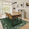 Floral Bordered Rugs for Living Room Bedroom Soft Washable Low Pile Non-Slip Modern Rug - 2 of 4