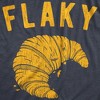 Mens Flaky T Shirt Funny Croissant Crumbs Novelty Food Graphic Tee For Guys - Crazy Dog Men's T Shirt - 2 of 4