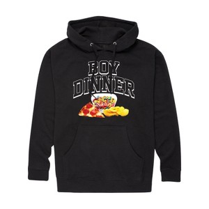 Men's - Instant Message - Boy Dinner Graphic Fleece Pullover Hoodie - 1 of 4