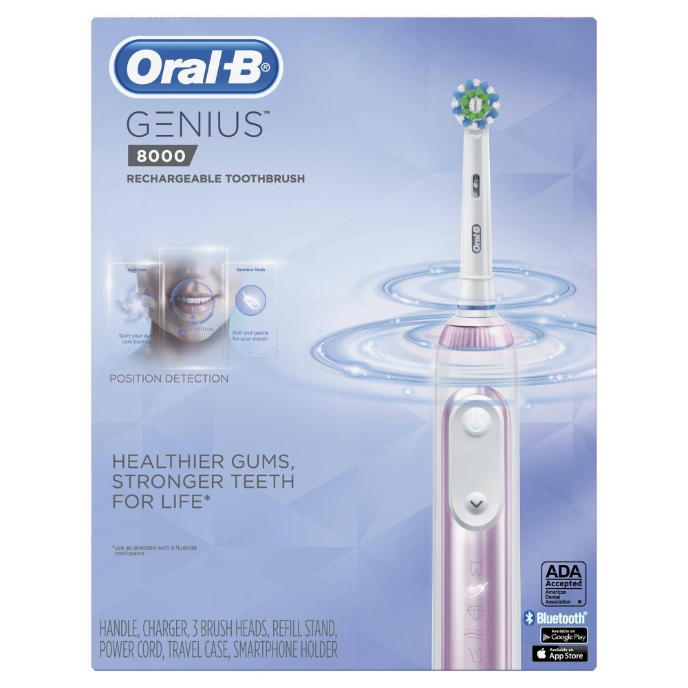 Oral-B Genius 8000 Electronic Toothbrush Powered by Braun Sakura Pink was $199.99 now $99.99 (50.0% off)