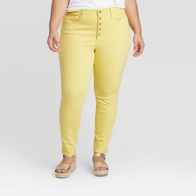 womens plus size colored jeans