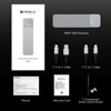 SANOXY USB 3.2 Gen 2 (10Gbps) M.2 NVMe/SATA SSD Enclosure – High-Speed, Tool-Free, Aluminum Alloy, Up to 4TB - 2 of 4