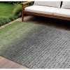 Fern Green And Gray Abstract Washable Indoor Outdoor Area Rug - 2 of 4