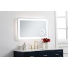 Elegant Lighting Lux 24in x 40in Hardwired LED mirror with magnifier and color changing temperature 3000K/4200K/6000K - 4 of 4
