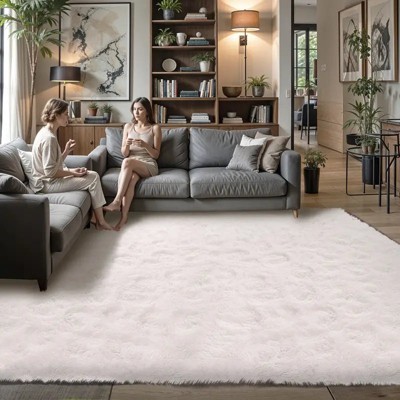 Soft Fluffy Shag Rug for Living Room or Bedroom, Plush Non-Slip Carpet for Home or Dorm Decor