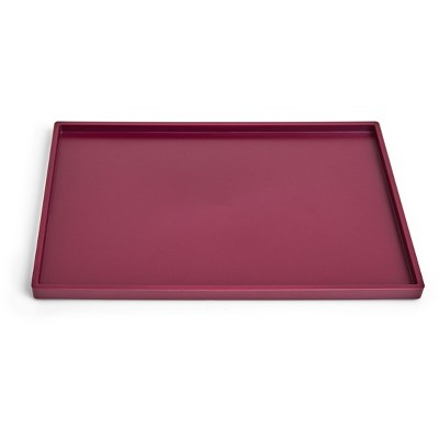 TRU RED Slim Stackable Plastic Tray Purple TR55267