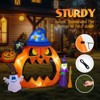 Angel Sar 6.9ft Pumpkin Inflatable Halloween Decoration with LED Lights Outdoor Halloween Decor for Yard Garden Party - 4 of 4
