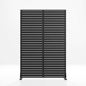 Dovelina Outdoor Metal Privacy Screen Freestanding Patio Decorative Screens - 1 of 4