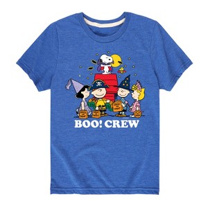 Boys' - Peanuts - Boo Crew Short Sleeve Graphic T-Shirt - 1 of 4