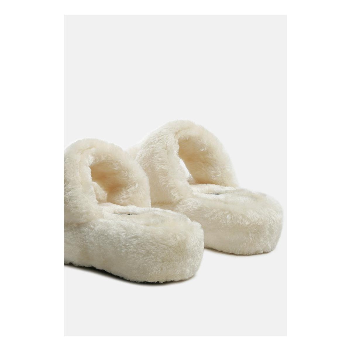 Обувь London Rag Womens Fur Slip On s Flat 10 — фото 3