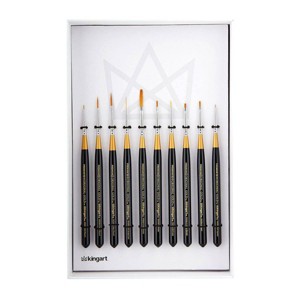 KINGART Original Gold Mini Brushes 10 pc - 1 of 4