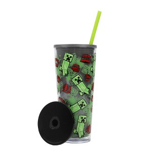 Minecraft Creeper TNT 26 Oz. Plastic Tumbler - 1 of 4