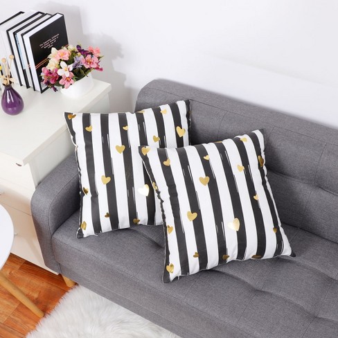 Piccocasa Zipper Closure Cushion Decorative Square Throw Pillow Covers 2  Pcs 18 X 18 Inch : Target