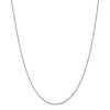Black Bow Jewelry 0.9mm 14k White Gold Box Chain Necklace - 3 of 4
