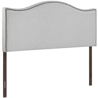 Curl Full Nailhead Upholstered Headboard Sky Gray - Modway