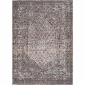Hauteloom Tan Ormstown Distressed Washable Area Rug - 1 of 4
