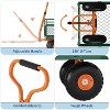 Steel Garden Cart with 500 lb Capacity, 3-in-1 Pullable Garden Wagon for Yard, Outdoor, Gardening Soil - 3 of 4