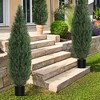 Two cedar tree，a durable, UV-resistant material for decorating front doors, porches, gardens, and driveways，for indoor and outdoor use. - 4 of 4