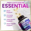 Omega 3 Fish Oil Triple Strength 2400 mg Rapid Release Softgels, Omega-3 Supplements, Natural Heart Health Brain & Joint Support - 60 Softgels - 4 of 4