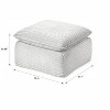 Gulches Modern Corduroy Cloud Sofa - Free Combination, High-Density Sponge, Comfortable Seating for Home/Apartment/Office - 3 of 4
