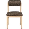 Meridian Furniture,Roundhill Linen Textured Fabric Upholstered Dining Chair, Set of 2 - 4 of 4