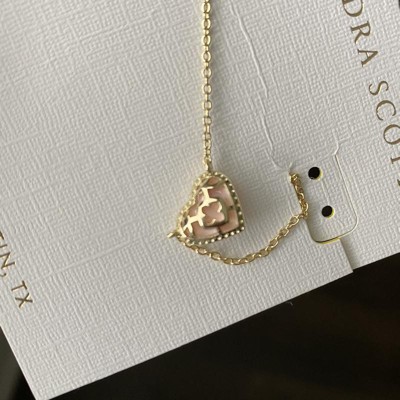 Kendra Scott Anna 14k Gold Over Brass Pendant Necklace - Rose Quartz ...