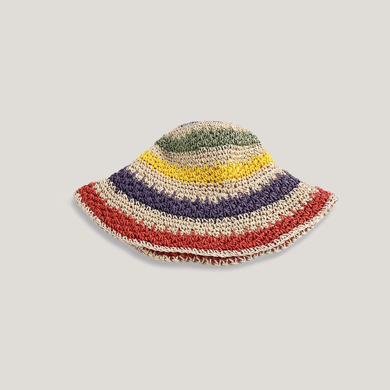 Women's Multi-Colored Straw Bucket Hat - Cupshe, 3 of 7