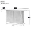 58" Narrow Console Table with Ash Veneer Top, Modern Sofa Table, Entryway Table for Living Room, Hallway, or Foyer-Panipeachy - 4 of 4