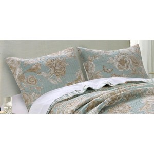 Greenland Home Fashions Naomi Spa Sham, 20x26 Inches - 1 of 4