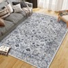 Coolmee Boho Washable Rugs,Vintage Non Slip Ultra Soft Throw Rugs Low-Pile Floor Carpet Rug for Bedroom Entryway Dining Room Dorm, - 2 of 4